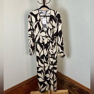 NWT: & Other Stories Wrap Midi Dress | Long-Sleeve Wrap Dress | Boho Dress